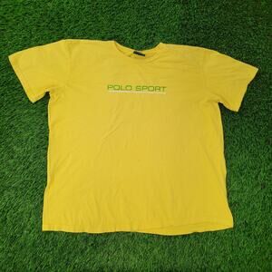 Vintage Y2K Ralph Lauren POLO Sport Shirt 2XL 27x27 Crop Baggy